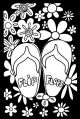 Color In Velvet Poster 6 X 9 Inches Flip Flops