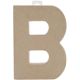 Paper Mache Letter B 8 X 5.5 Inches