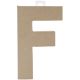 Paper Mache Letter F 8 X 5.5 Inches
