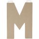 Paper Mache Letter M 8 X 5.5 Inches
