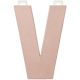 Paper Mache Letter V 8 X 5.5 Inches