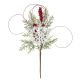 Christmas Pick Snow Flake Pine 12 Inches Window Box