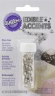 Wilton Edible Glitter .04oz Silver Stars 1 Pack of 1 Piece