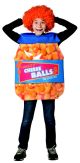 Cheeseballs Costume Funny Food Outfit Kids Child Fit Sizes 7 10 Orange Blue
