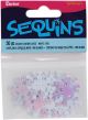 Snowflake Sequins 1 Inch White Iridescent