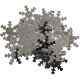 Snowflake Sequins 1 Inch Silver