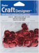 Cupped Sequins Red 10mm