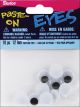 Paste On Wiggle Eyes 12mm Black