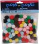 Acrylic Pom Poms Multicolor 0.5 Inch