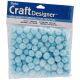 Acrylic Pom Poms Light Blue 0.5 Inch