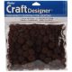 Acrylic Pom Poms Brown 0.5 Inch