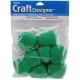 Acrylic Pom Poms Kelly Green 2 Inches