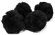 Acrylic Pom Poms Black 3 Inches