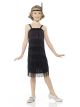 Karnival Costumes Roaring 20s 1920 Black Flapper Dress Girl s Costume Medium 5 6