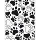 Embossing Folder Paw Print Background 4.25 X 5.75 Inches