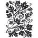 Embossing Folder Fall Leaf Background 4.25 X 5.75 