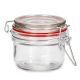 Small Glass Jar W Locking Lid 3 X 2.7 Inches