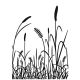 Embossing Folder Grass Silhouette 4.25 X 5.75 Inches