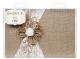 David Tutera Burlap and Lace Guest Book