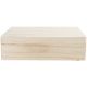 Wooden Hinged Memory Box with Lid 12 X 9.125 X 3.25 Inches