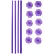 Wilton Plastic Support Rods and Caps 14 Piece