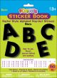Alphabet Sticker Book Poster Style Black