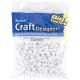 Pony Beads Plastic Opaque White 6mm X 9mm