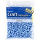 Pony Beads Opaque Light Blue 6mm X 9mm