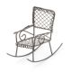 Metal Rocking Chair Rusty Color 2.5 X 2.5 X 3 Inches