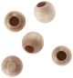 Doll Pin Head Wood Natural 1.25 Inches