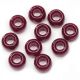 Pony Beads Opaque Burgundy 6mm X 9mm