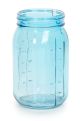 Colored Glass Mason Jars Translucent Blue 3.5 X 6.5 Inches