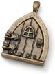 Fairy Door metal Charm Triangle Window Antique Bro