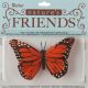 Painted Butterfly with Wire Orange Monarch 4.5 Inches