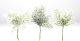 Christmas Floralflocked Arborvitae Pvc Assorted Styles Glittered Silver Gold 8 Inches