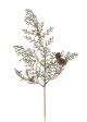 Christmal Floral Cedar And Pinecone Christmas Pick Natural 14 Inches