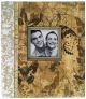 Vintage Floral Patterned Post Bound Window Album 8.5X11 Inches