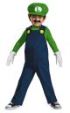 Nintendo Super Mario Brothers Luigi Boys Toddler Costume Medium 3T to 4T