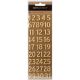 Diy Shop 4 Collection Puffy Stickers Numbers Gold