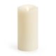Flameless Candle Vanilla Scented Ivory Wax 360 Pillar 6 Inch