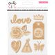 Cute Girl Collection Wood Embellishments
