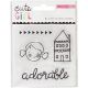 Cute Girl Collection Clear Acrylic Stamps Mi Set