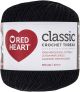 Red Heart Classic Crochet Thread Size 10 Black