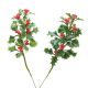 Christmal Floral Holly Pick Assorted Green And Varigated Green 7 Inches