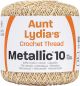Spinrite Aunt Lydias Metallic Crochet Thread Natural and Gold 1 Pack of 3 Piece