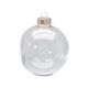 Glass Flat Sided Shaped Ornament Clear Glass 2 5 8 Inch