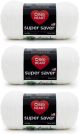 Red Heart Super Saver Yarn 3 Pack Favorite Stripe 3 Count And Super Saver Yarn 3 Pack White 3 Count