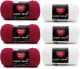 Red Heart Super Saver Yarn 3 Pack Cherry Red 3 Count And Super Saver Yarn 3 Pack White 3 Count