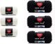 Spinrite Red Heart Super Saver Aran Yarn And Black Yarn 3 Packs of 198g/7oz Acrylic Knitting/Crochet Pack of 6 Skein