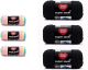 Spinrite Red Heart Super Saver Yarn 3 Pack Retro Stripe 3 Count and Super Saver Black Yarn 3 Pack of 198g/7oz Acrylic 4 Medium (Worsted) 364 Yards Knitting/Crochet Pack of 6 Skein